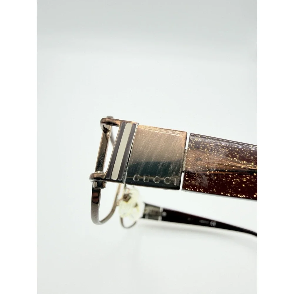 GUCCI GG2779 Women's Eyeglasses Frame‎ Only 55-17-130 Brown Glitter Rectangular